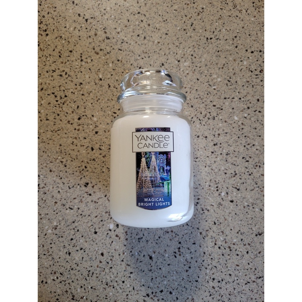Yankee Candle Magical Bright Lights Christmas Winter Scent Large Jar 22oz Candle